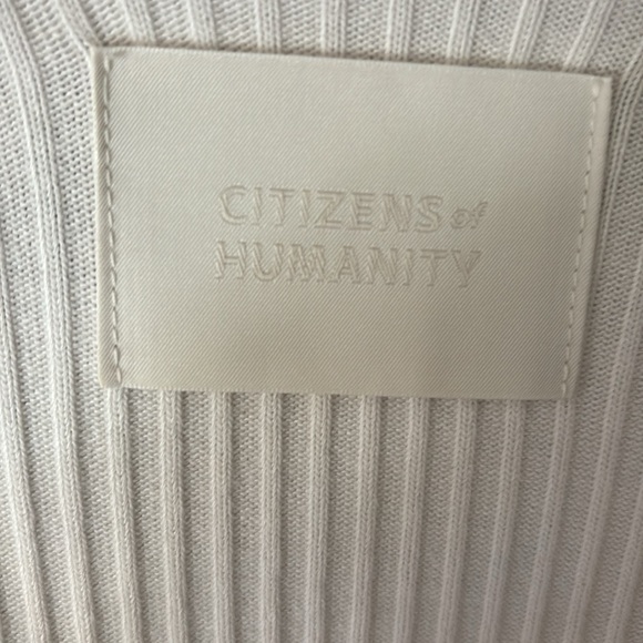 Citizens of Humanity nwt ribbed cotton mix summer sweater - Picture 2 of 4